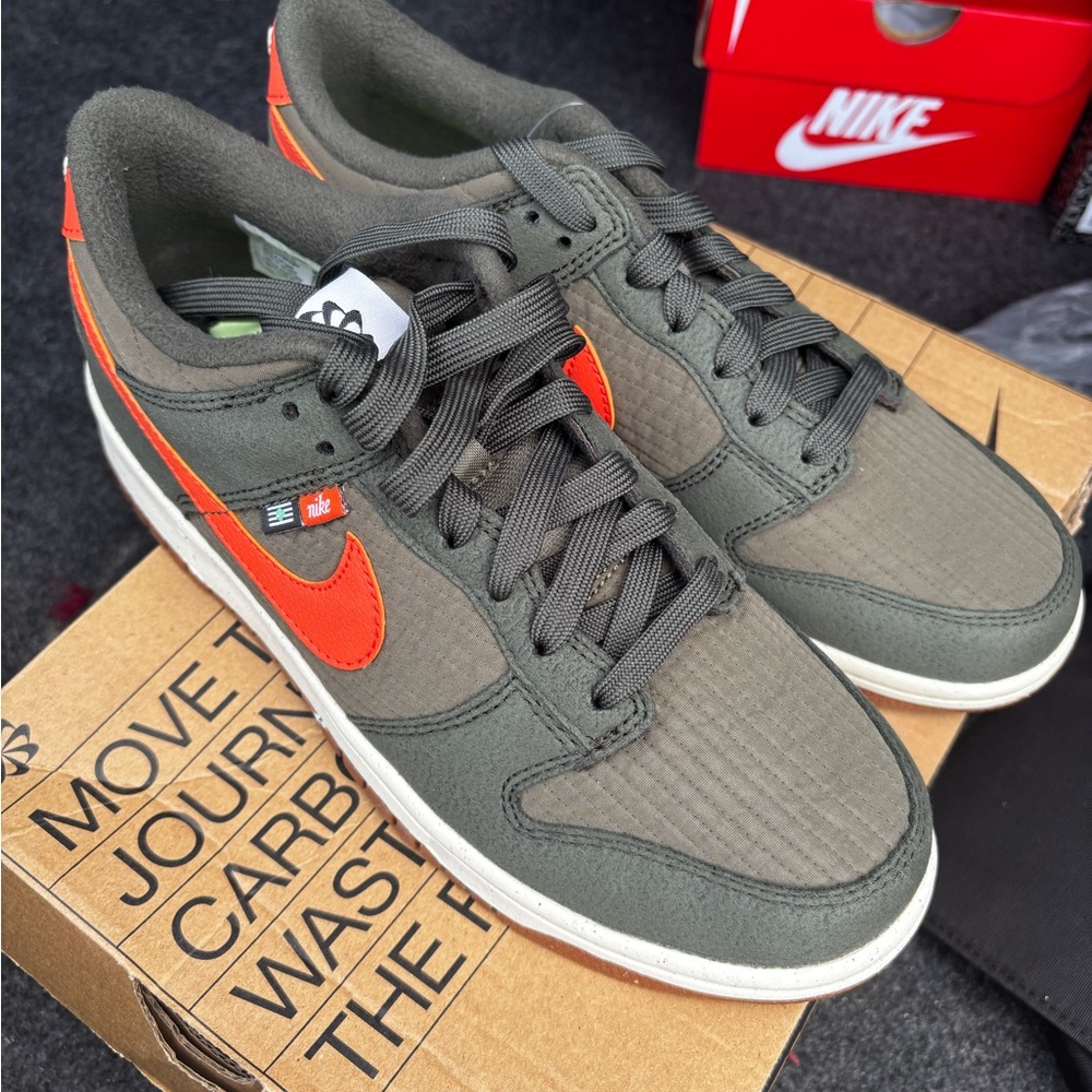 Nike Dunk Gray and Orange